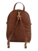 Anna Morellini Leder-Rucksack "Zeolla" in Hellbraun - (B)22 x (H)29 x (T)11 cm