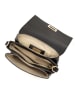 Anna Morellini Leder-Umhängetasche "Matalia" in Schwarz - (B)22 x (H)17 x (T)9 cm