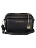 Anna Morellini Leder-Umhängetasche "Tabita" in Schwarz - (B)22 x (H)15 x (T)10 cm
