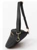 Anna Morellini Leder-Gürteltasche "Lorenza" in Schwarz - (B)36 x (H)22 x (T)12 cm