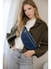 Anna Morellini Leder-Brustbeutel "Carola" in Dunkelblau - (B)32 x (H)16 x (T)9,5 cm