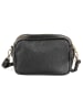 Mia Tomazzi Leder-Umhängetasche in Schwarz - (B)23 x (H)16 x (T)11 cm
