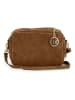 Mia Tomazzi Leder-Umhängetasche ''Vittadini'' in Braun - (B)23 x (H)16 x (T)11 cm