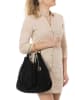 Mia Tomazzi Leren handtas "Tarabella" zwart - (B)34 x (H)30 x (D)11 cm