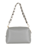 Anna Morellini Leren schoudertas "Gessica" grijs - (B)27 x (H)20 x (D)12 cm