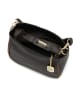 Anna Morellini Leder-Henkeltasche in Schwarz - (B)23 x (H)18 x (T)12 cm