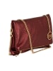 Mia Tomazzi Leder-Umhängetasche in Bordeaux - (B)27 x (H)17 x (T)5 cm