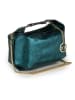 Mia Tomazzi Skórzana torebka "Clusone" w kolorze morskim - 21 x 13 x 11 cm