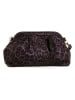Mia Tomazzi Leder-Umhängetasche "Bainsizza" in Pflaume - (B)30 x (H)17 x (T)10 cm