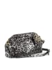 Mia Tomazzi Leder-Umhängetasche "Bainsizza" in Grau/ Schwarz - (B)30 x (H)17 x (T)10 cm