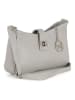 Mia Tomazzi Leder-Umhängetasche "Cuneo" in Grau - (B)23 x (H)13 x (T)7 cm