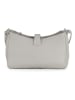 Mia Tomazzi Leder-Umhängetasche "Cuneo" in Grau - (B)23 x (H)13 x (T)7 cm