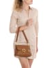 Mia Tomazzi Leder-Schultertasche "Ciovassino" in Hellbraun - (B)26 x (H)18 x (T)10 cm