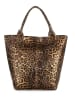 Mia Tomazzi Leder-Shopper "Barozzi" in Braun - (B)31 x (H)36 x (T)20 cm