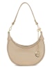 Mia Tomazzi Leder-Schultertasche in Beige - (B)25 x (H)14 x (T)8 cm
