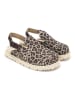 Goby Leren clogs beige/bruin