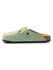 Calceo Clogs mintgroen/beige/meerkleurig