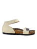 Calceo Sandalen in Beige/ Schwarz