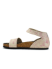 Calceo Sandalen in Beige/ Rosa