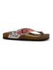 Calceo Teenslippers blauw/rood