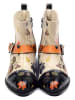 Goby Boots in Schwarz/ Beige/ Bunt