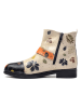 Goby Boots in Schwarz/ Beige/ Bunt