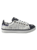 Goby Leren sneakers wit/donkerblauw