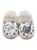 Goby Hausschuhe in Weiß/ Bunt