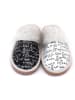 Goby Pantoffels zwart/wit