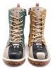 Goby Boots turquoise/oranje/crème