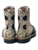 Goby Boots in Beige/ Schwarz/ Bunt