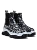 Goby Chelsea-Boots in Schwarz/ Weiß