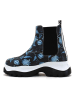 Goby Chelsea-Boots in Schwarz/ Hellblau