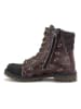 Goby Boots bruin/paars