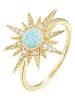 Les Petites Précieuses Vergold. Ring mit Edelsteinen