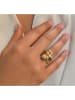Les Petites Précieuses Vergold. Ring mit Edelsteinen