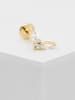 Ania Kruk Pozłacany piercing z cyrkoniami