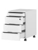 Germania Rollcontainer ''Mailand'' in Weiß - (B)42 x (H)63 x (T)60 cm