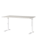 Germania Schreibtisch ''Mailand'' in Grau/ Weiß - (B)140 x (H)91 x (T)80 cm