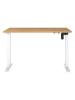 Germania Elektr. Schreibtisch ''Profi'' in Hellbraun/ Weiß - (B)120 x (H)120 x (T)80 cm