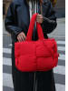 Fritzi aus Preußen Shopper bag "Limited Puffed" w kolorze czerwonym - 41 x 27 x 17 cm