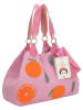 Fritzi aus Preußen Shopper bag "Frida Kahlo" w kolorze pomarańczowo-jasnoróżowym - 42 x 29 x 15 cm