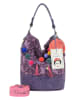Fritzi aus Preußen Schultertasche "Frida Kahlo" in Pflaume - (B)27 x (H)37 x (T)17 cm