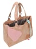 Fritzi aus Preußen Shopper bag "Izzy" w kolorze beżowo-jasnobrązowym - 42 x 29 x 15 cm