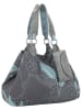 Fritzi aus Preußen Shopper bag "Izzy" w kolorze turkusowo-szarym - 42 x 29 x 15 cm