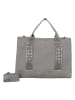 Fritzi aus Preußen Shopper "Full of Stars" in Grau - (B)40 x (H)29,5 x (T)14 cm