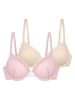 Dorina 2er-Set: Bügel-BHs in Beige/ Rosa