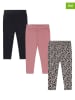Dirkje 3er-Set: Leggings in Schwarz/ Rosa