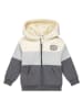 Dirkje Sweatjacke in Creme/ Grau