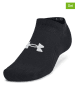 Under Armour Skarpety sportowe (3 pary) "No Show" w kolorze czarnym